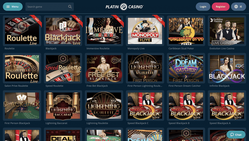 Análisis de PlatinCasino Análisis de PlatinCasino