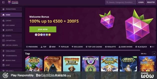 Αξιολόγηση Ιστοσελίδας Malina Casino 2026